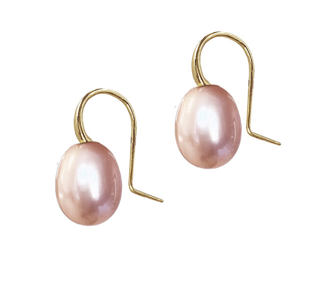 RG-PeachyPinkPearlEarrings